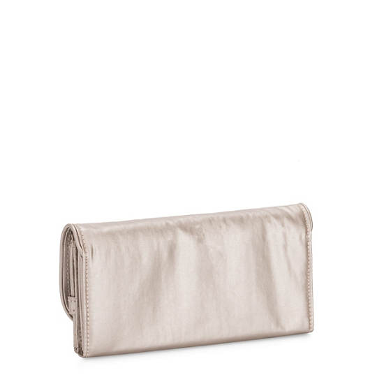 Carteras Kipling Money Land Metallic Snap Wallet Beige | MX 2177TC